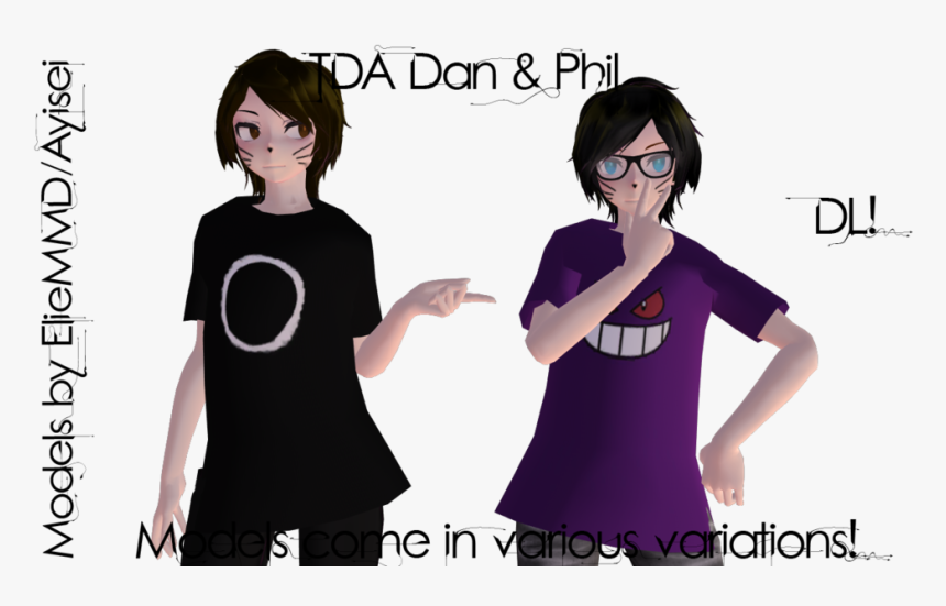 Amazingphil Transparent Mmd - Cartoon, HD Png Download, Free Download