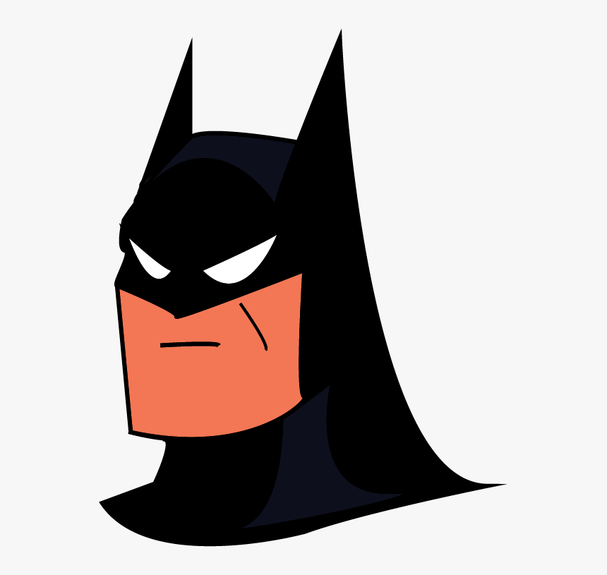 Batman Face Png - Batman Cartoon Face Png, Transparent Png, Free Download