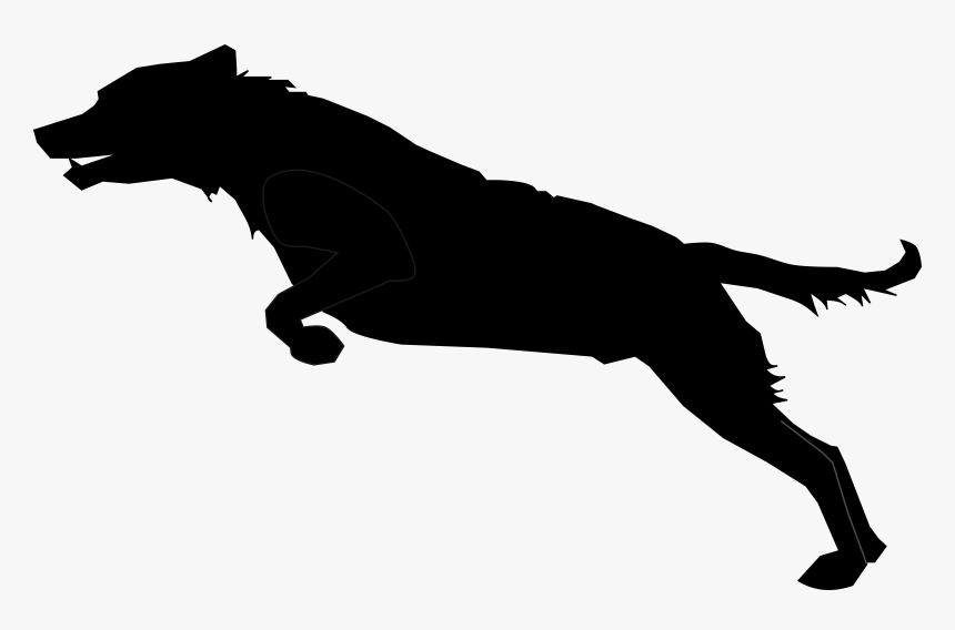 Labrador Retriever Silhouette Clip Art - Dog Jumping Silhouette Png, Transparent Png, Free Download