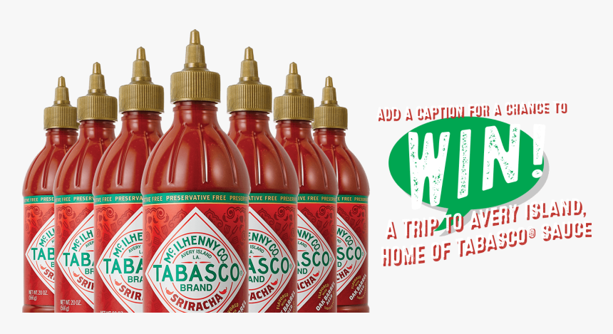 Win 1 Of 500 Free Bottles Of Tabasco Sriracha Sauce - Tabasco Sauce, HD Png Download, Free Download