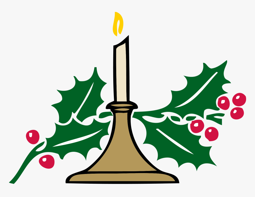 Christmas - Candle - Clipart - Clip Art Christmas Symbols, HD Png Download, Free Download
