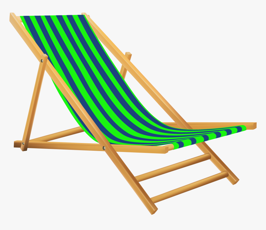 Green Beach Lounge Chair - Lounge Chair Transparent Background, HD Png Download, Free Download