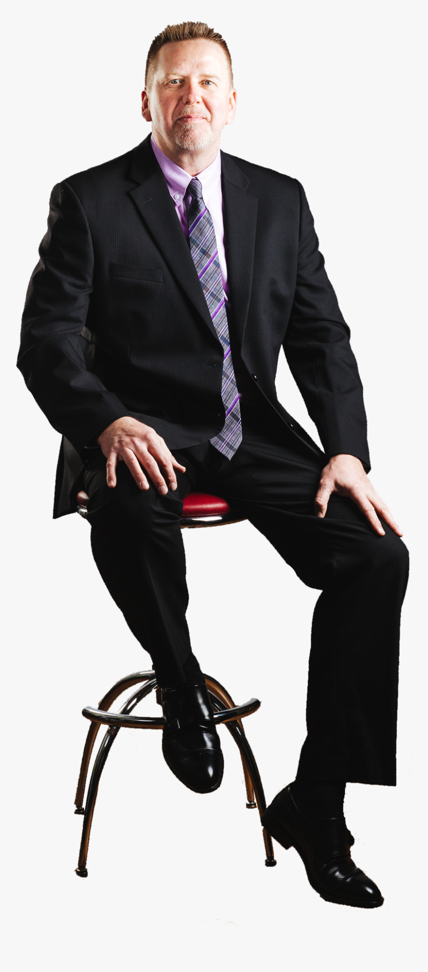 Person Sitting In Chair Png -phil Sitting Ps - Tuxedo, Transparent Png, Free Download