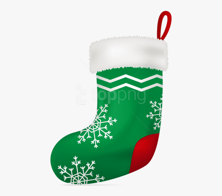 Christmas Green Stocking Png - Christmas Stocking Png Transparent, Png Download, Free Download