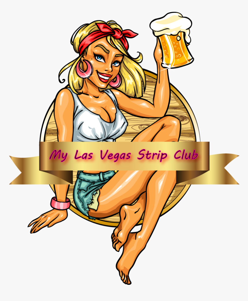 My Las Vegas Strip Club - Beer Girl Cartoon, HD Png Download, Free Download