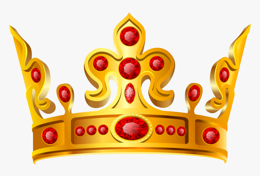 Pin By Hopeless On Clipart - Gold And Red Crown Png, Transparent Png, Free Download