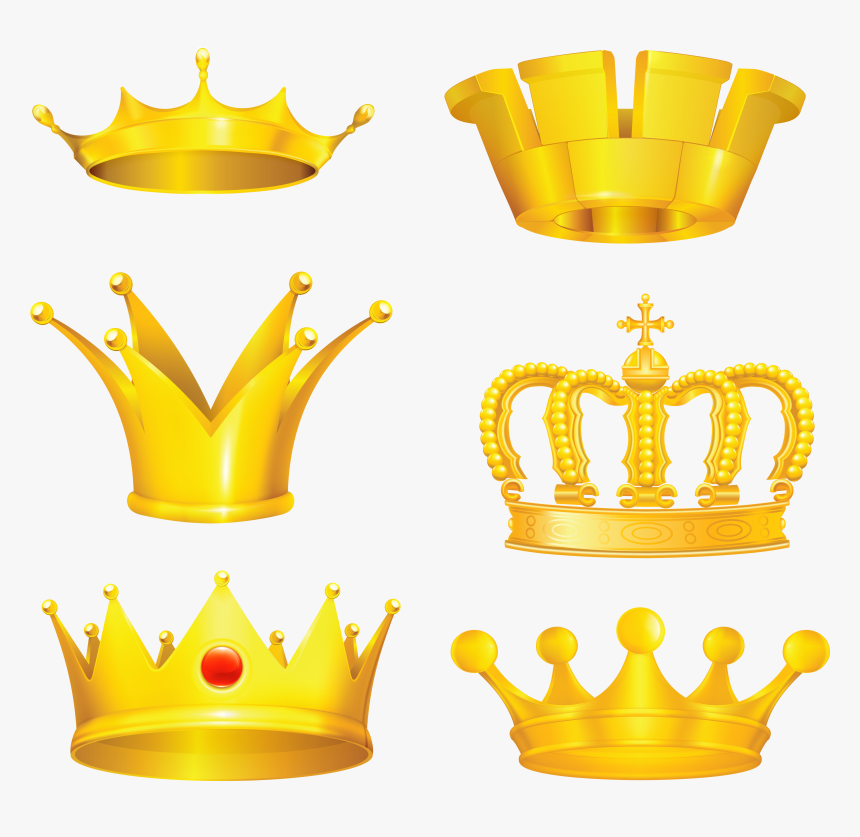 Gold Princess Crown Clipart Transparent Background - Crown Vector, HD Png Download, Free Download