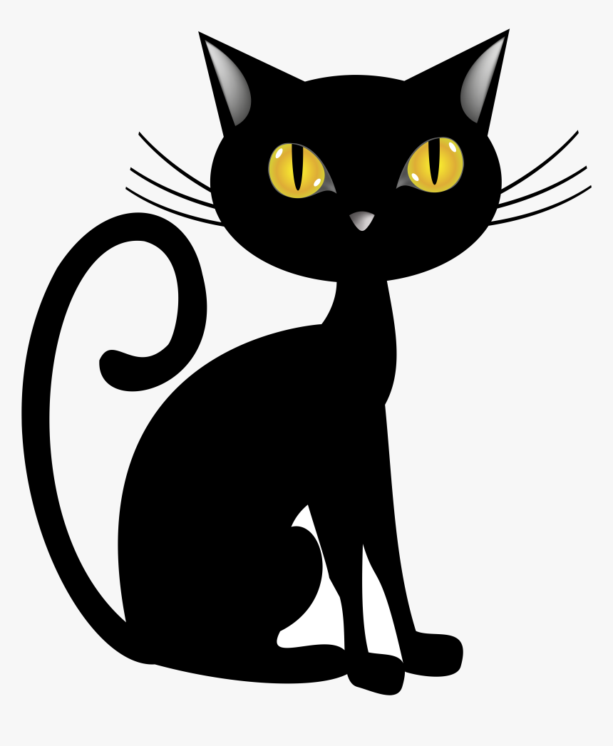 Black Cat Halloween Clip Art Image Gallery Transparent - Transparent Halloween Cat Png, Png Download, Free Download