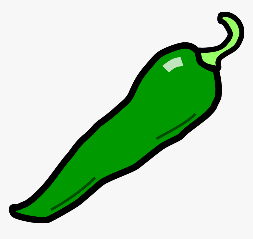 Chili Green Hd Image Clipart - Green Chili Pepper Clipart, HD Png Download, Free Download