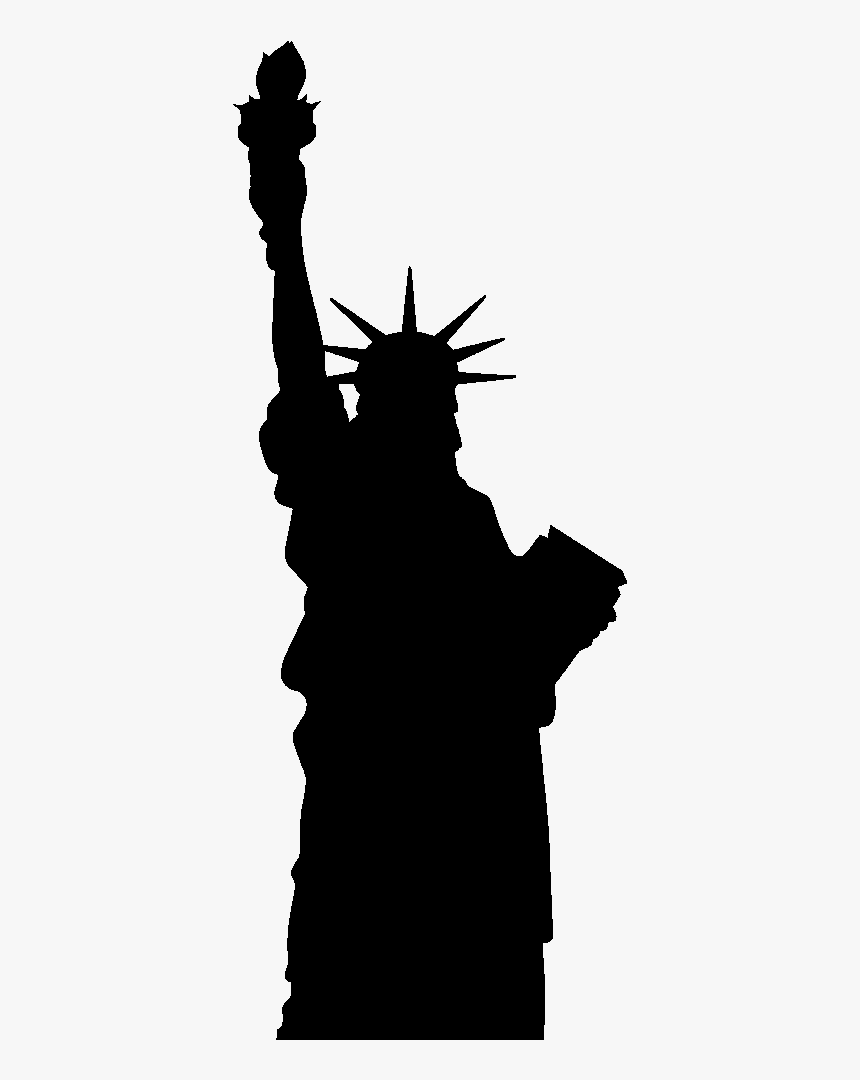 Statue Of Liberty Silhouette Statue Of Freedom - Statue Of Liberty Shape, HD Png Download, Free Download