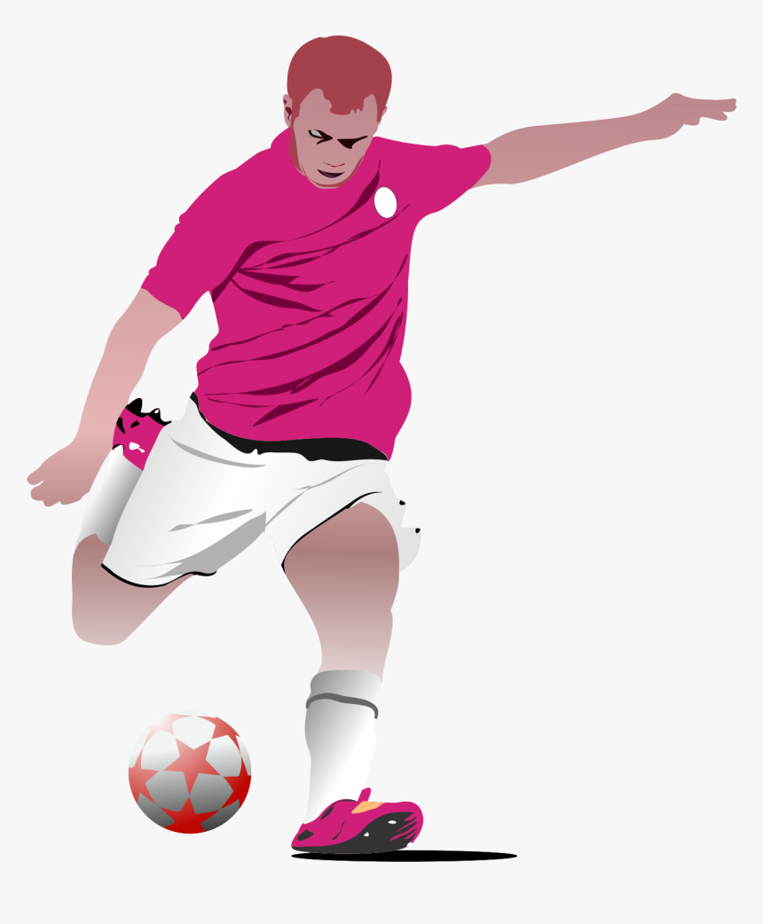 Football Player Png - Kick Up A Soccer Ball, Transparent Png, Free Download