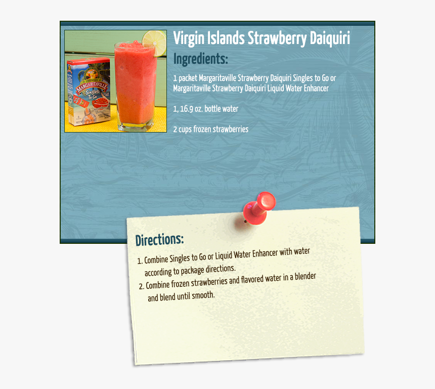 Strawberry Daiquiri - Juice - Non-alcoholic Beverage, HD Png Download, Free Download