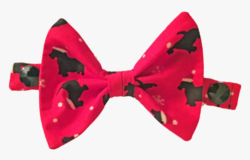 Christmas Scotty Bow Tie - Carmine, HD Png Download, Free Download