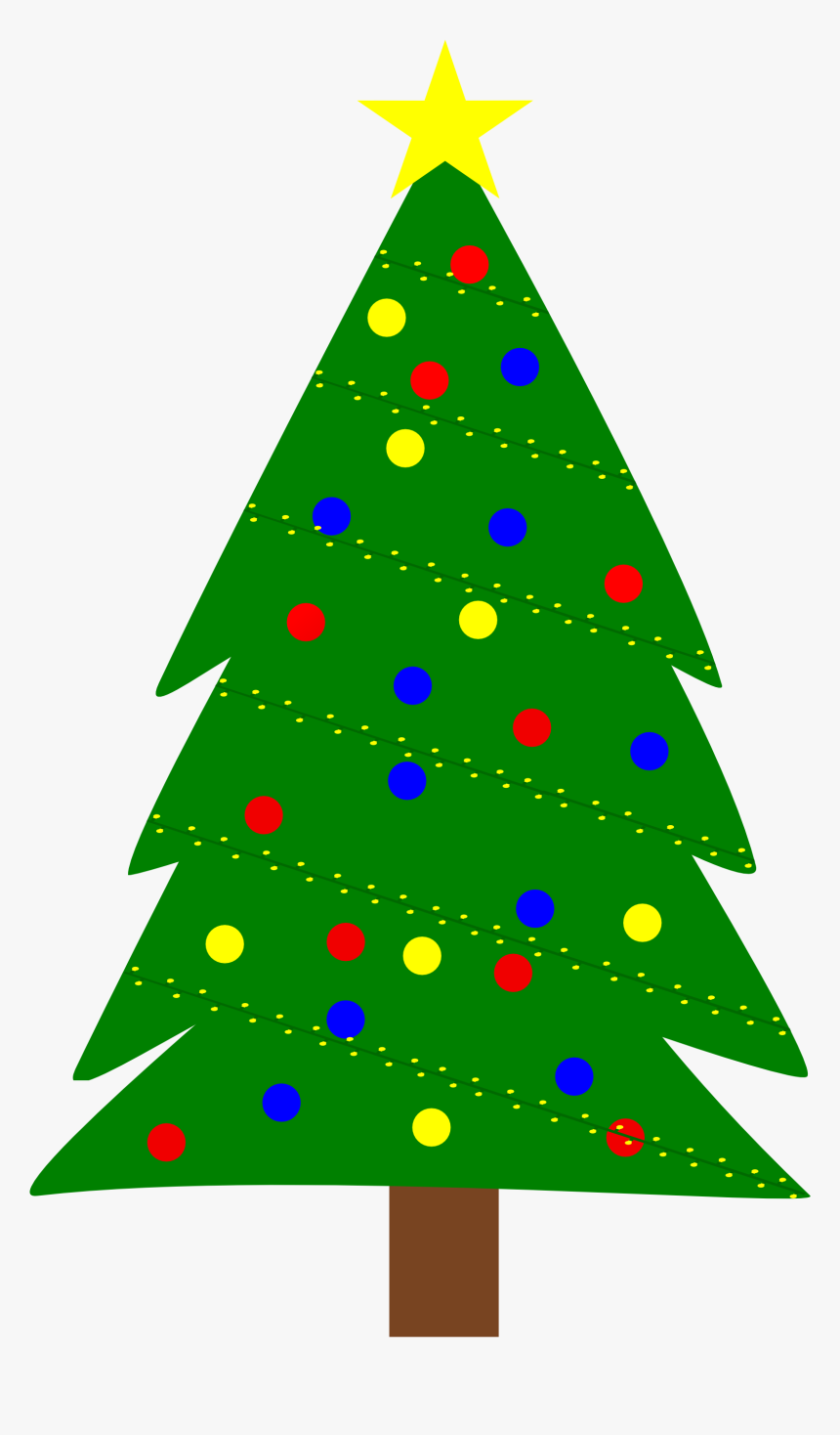 Bow Clip Tie - Christmas Tree Triangle Clipart, HD Png Download, Free Download