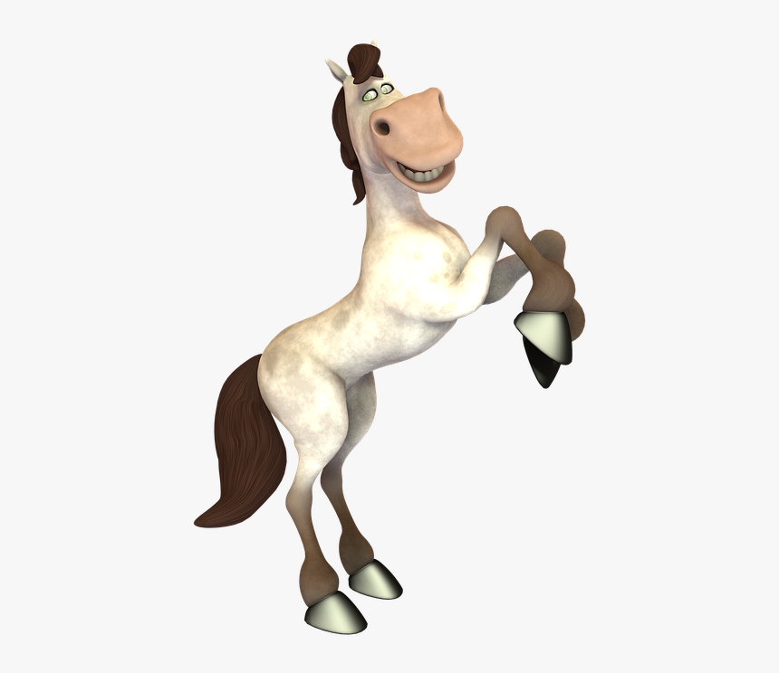 Horse, Toon, Funny, Cute, Toonpferd, Pose, Figure - Toon Horse, HD Png Download, Free Download