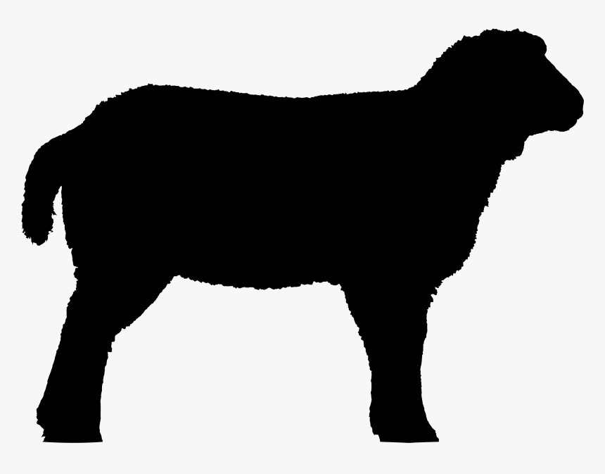 Sheep Clipart Silhouette, HD Png Download, Free Download
