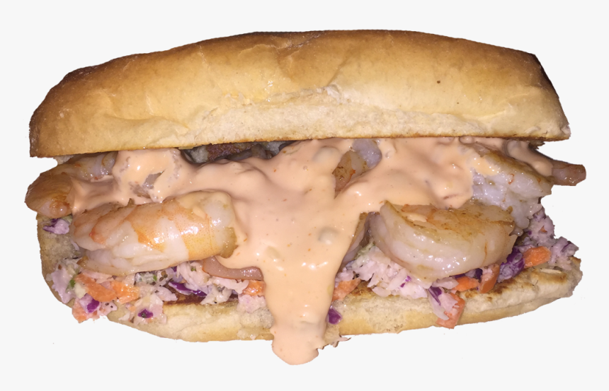 Grilled Shrimp Po Boy Sandwich Now Available At Our - Doug's Fish Fry Menu, HD Png Download, Free Download
