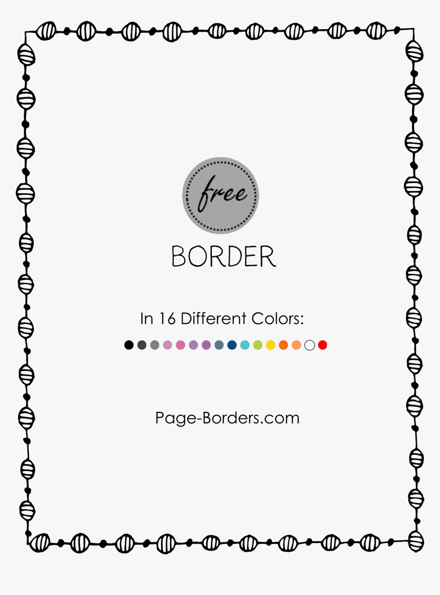 Page Design Border Drawing, HD Png Download, Free Download