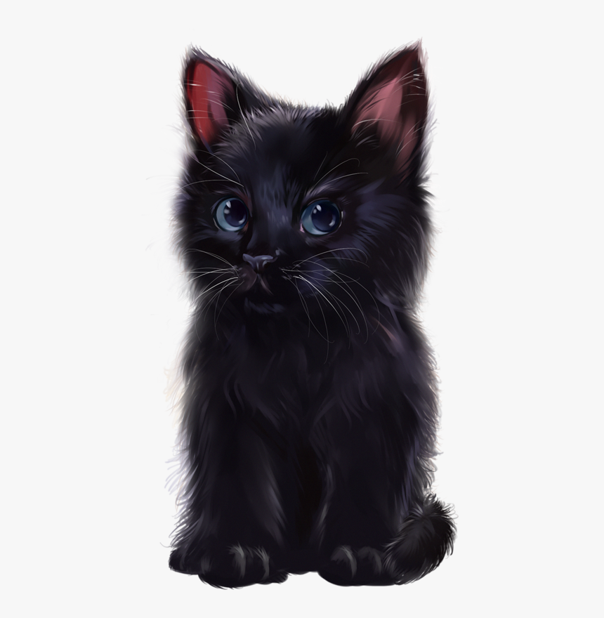 Cute Cats In Black Colour, HD Png Download, Free Download