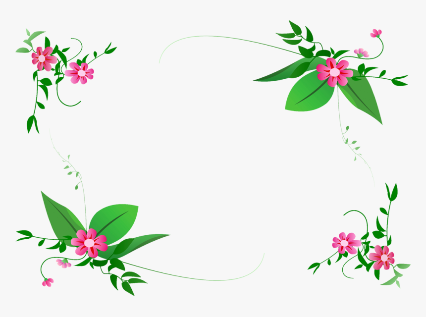 Flower Vector Border Png, Transparent Png, Free Download