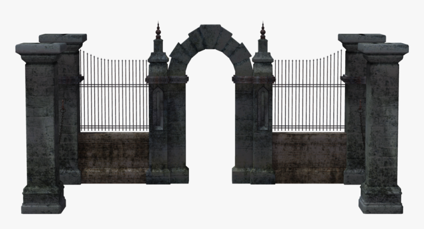 #freetoedit #stone #arch - Cemetery Wall 3d Free, HD Png Download, Free Download