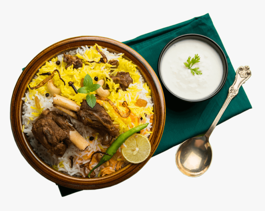 Mutton Biryani Offer At Just Rs - Mutton Biryani Top View, HD Png Download, Free Download