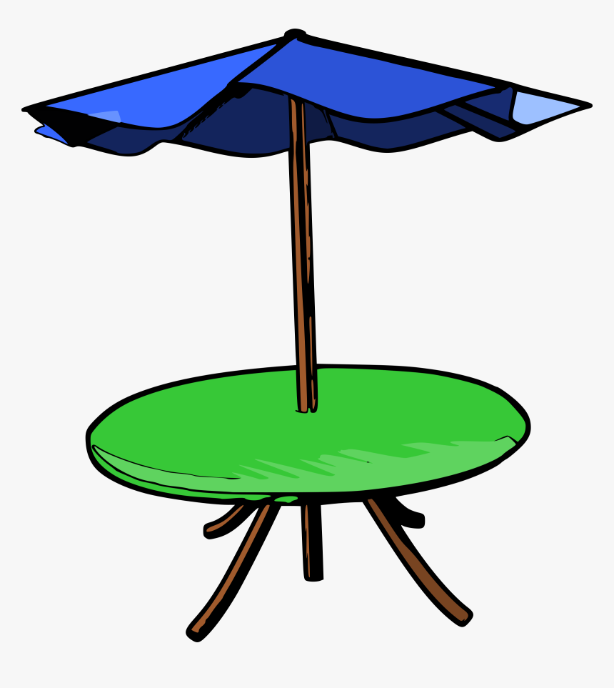 Table Umbrella Png Clip Arts For Web - Table With Umbrella Clipart, Transparent Png, Free Download