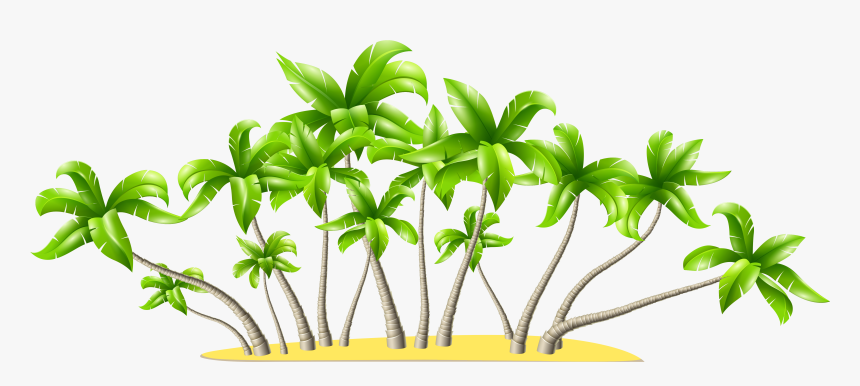Palm Tree Art Tropical Palm Trees Clip Art Clip Art - Plant And Trees Clipart Png, Transparent Png, Free Download