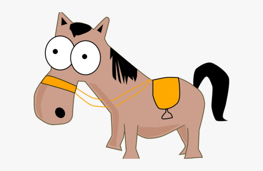 Funny Horse Clipart - Horse Cartoon Vector Png, Transparent Png, Free Download