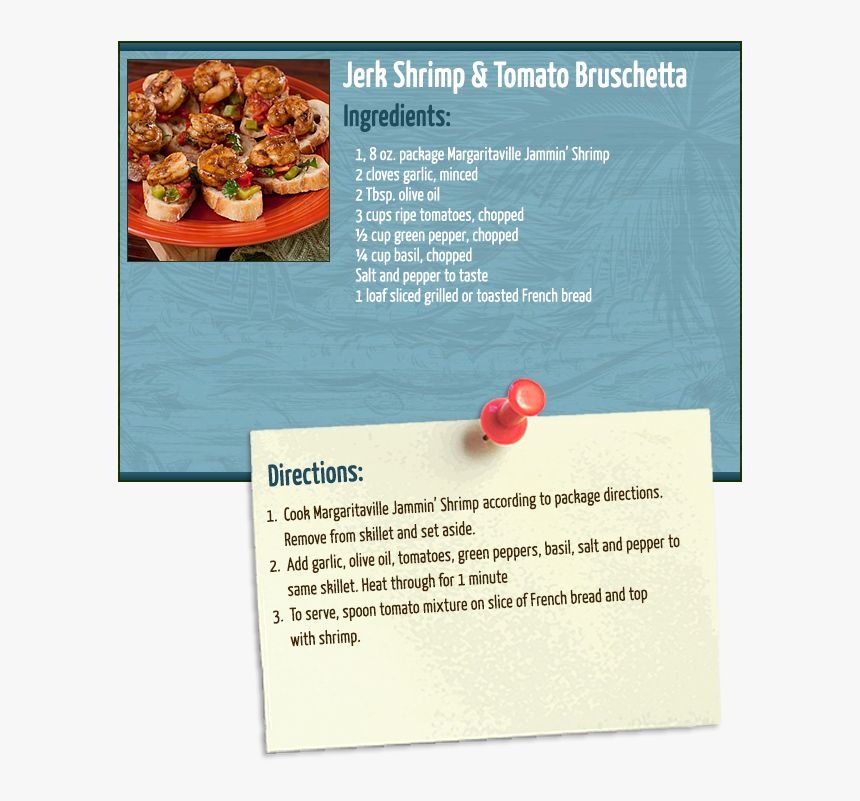 Jerk Shrimp Bruschetta - Omelette, HD Png Download, Free Download