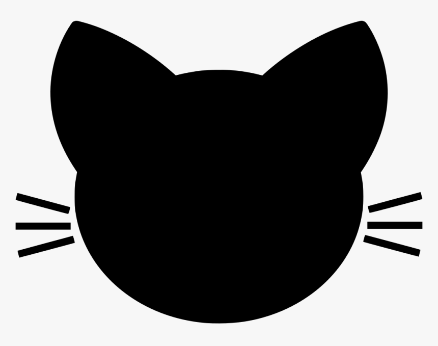Cute Cat Head Drawing Clipart , Png Download - Cat Face Vector Png, Transparent Png, Free Download