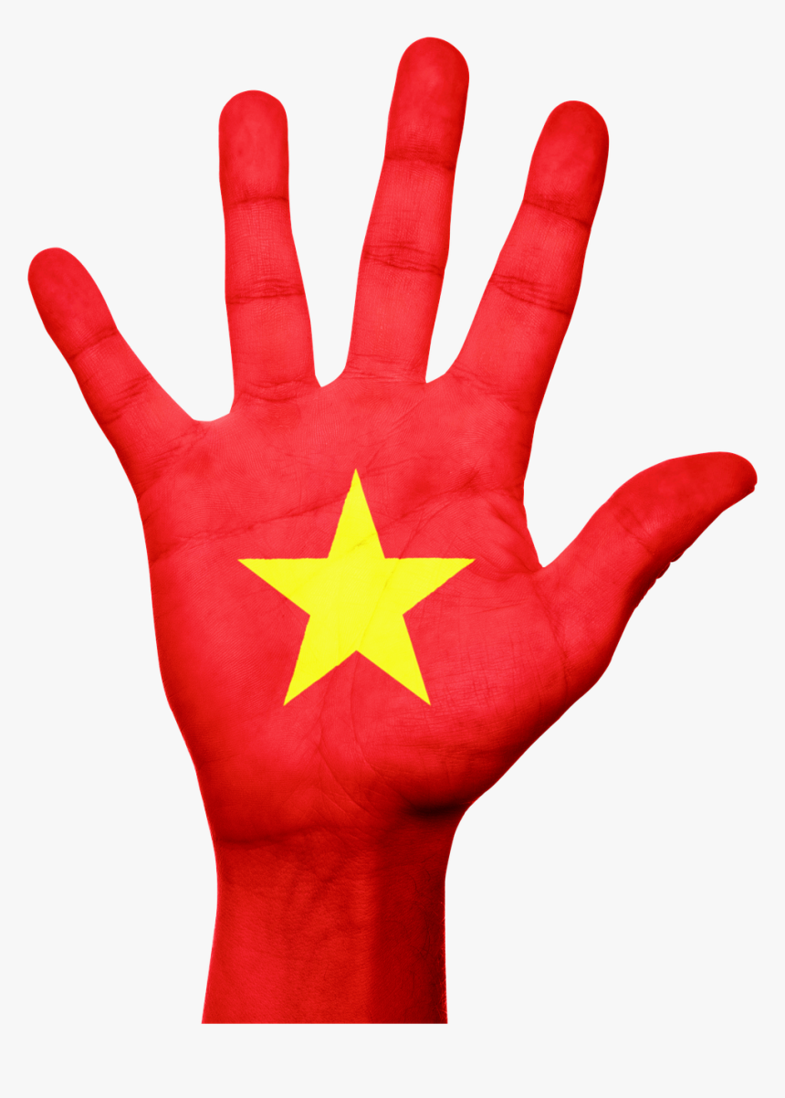 Vietnam Flag Hand Free Picture - Bangladesh Flag Hand, HD Png Download, Free Download