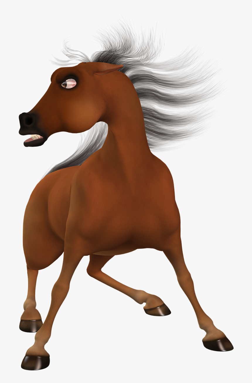 Toon, Horse, Toonpferd, Brown, Eyes, Animal, Cute - Toon Horse, HD Png Download, Free Download