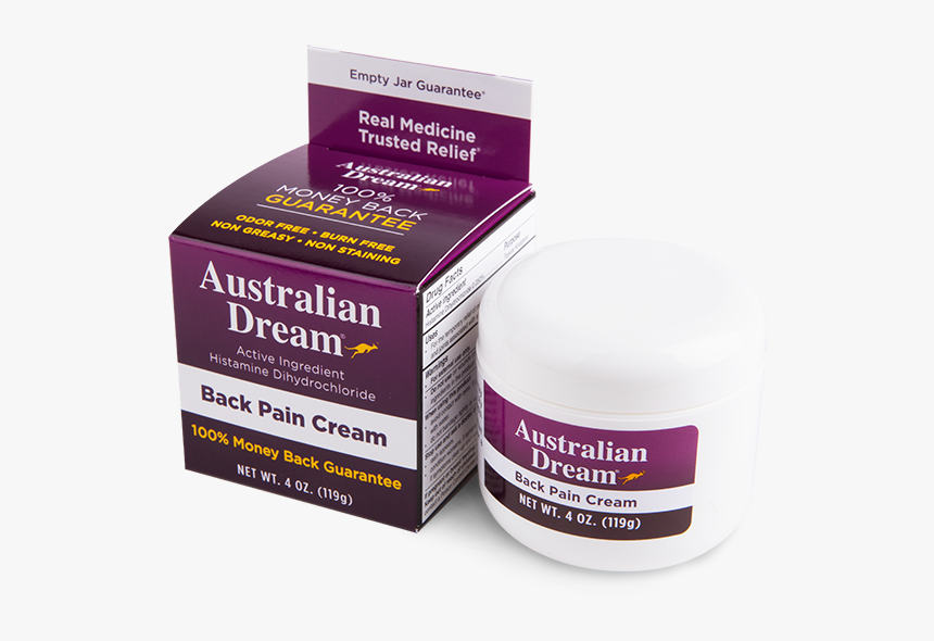 Australian Dream Back Pain Relief Cream - Australian Dream, HD Png Download, Free Download