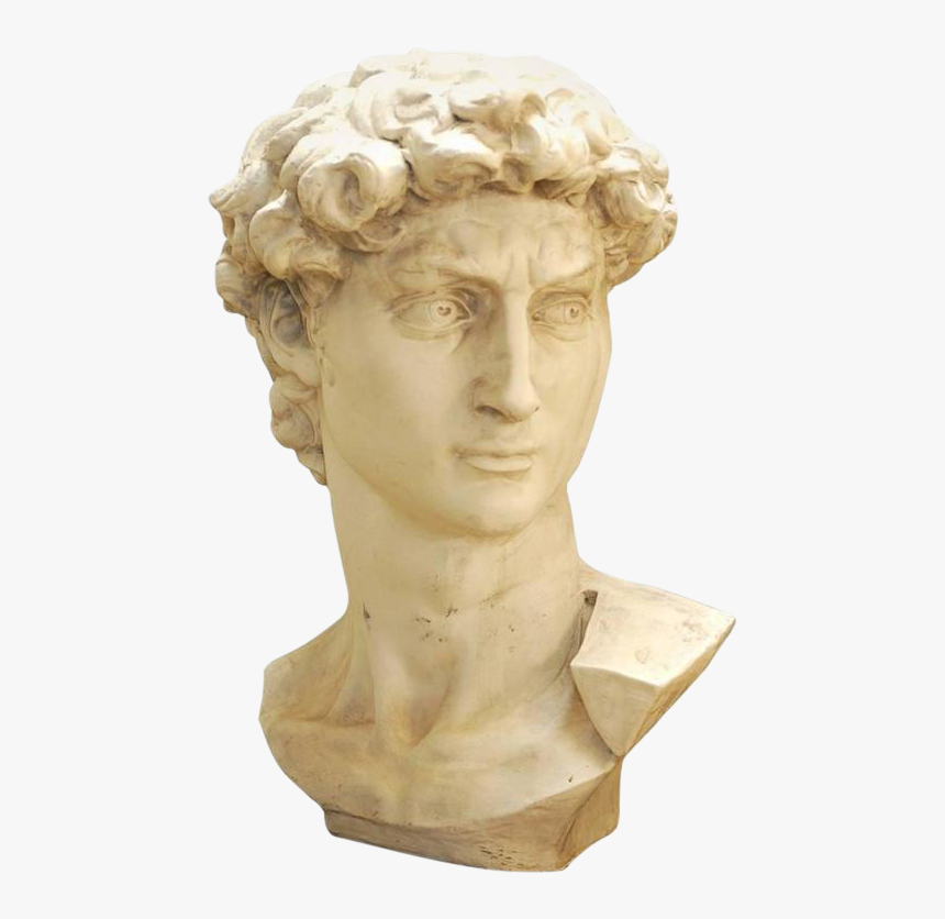 Statue Of David Png - Michelangelo David Bust Png, Transparent Png, Free Download