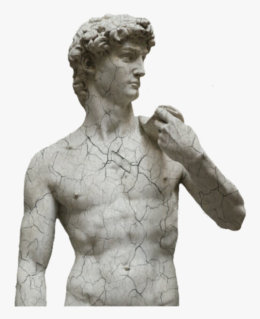 #cracked #statue #david #michaelangelo - David, HD Png Download, Free Download