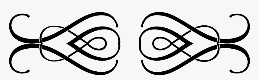 Facial Expression,eye,line And White - Fancy Transparent Line Divider Clipart, HD Png Download, Free Download