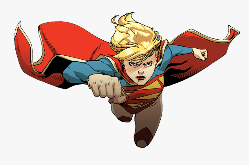 Comic Supergirl Transparent Background, HD Png Download, Free Download