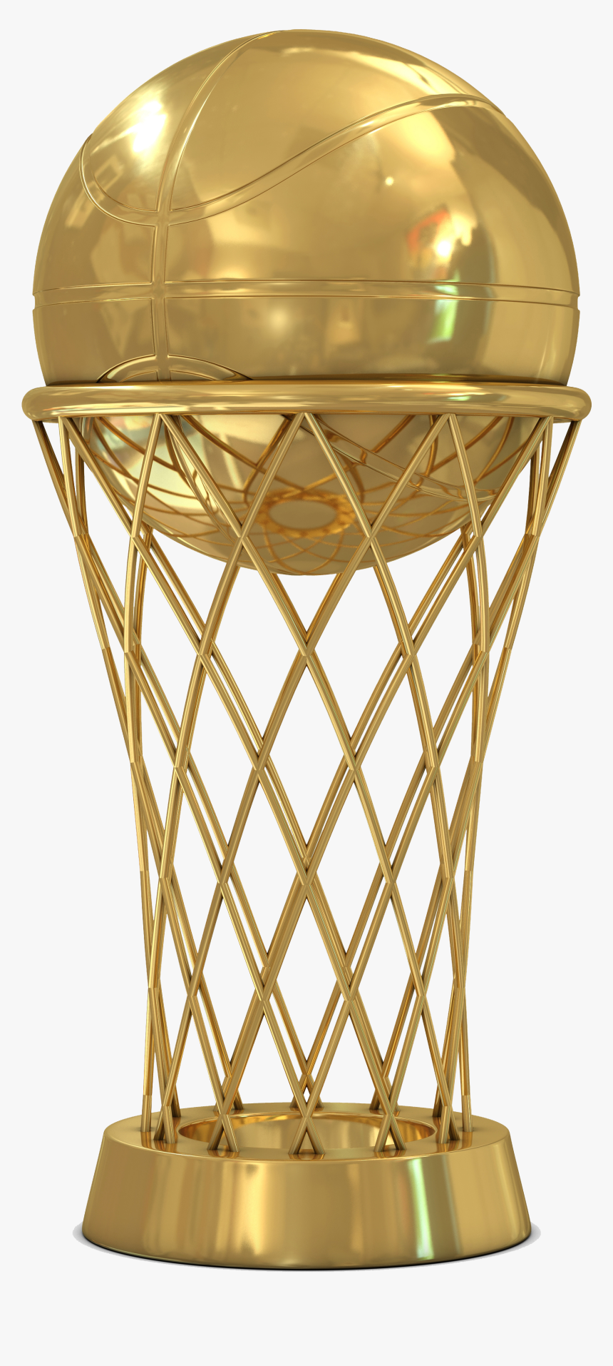 Trophy Golden Basketball Cup National Finals Championship - Basketball Championship Trophy Png, Transparent Png, Free Download
