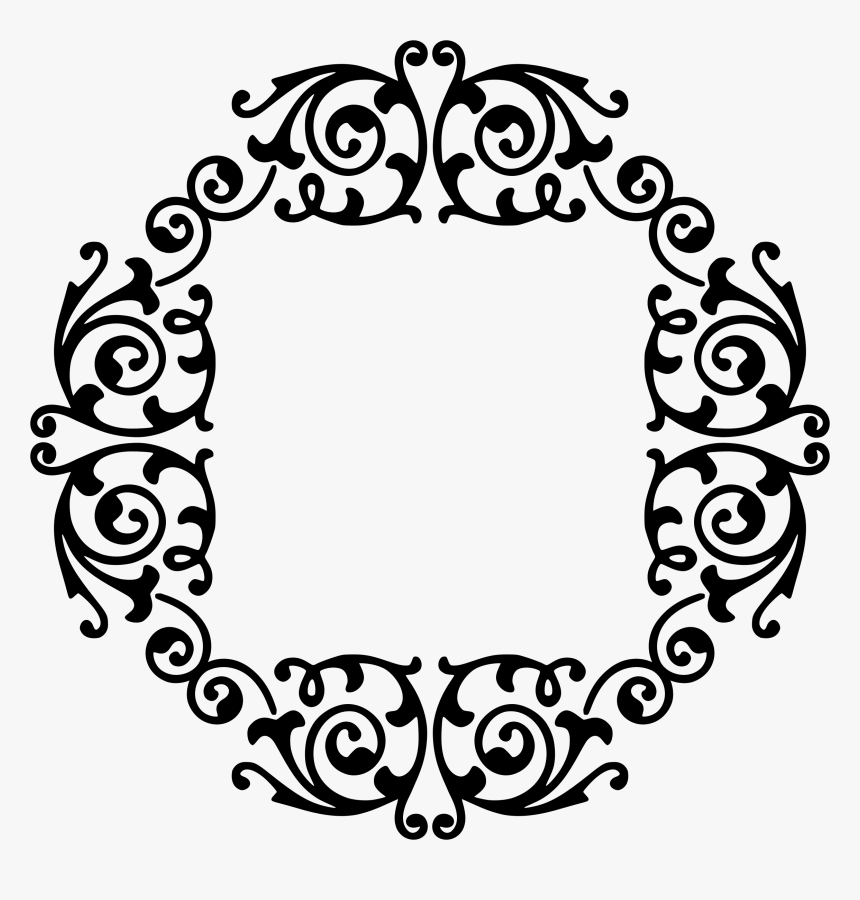 Vintage Elegant Flourish Free Picture - Circle Elegant Vector Png, Transparent Png, Free Download