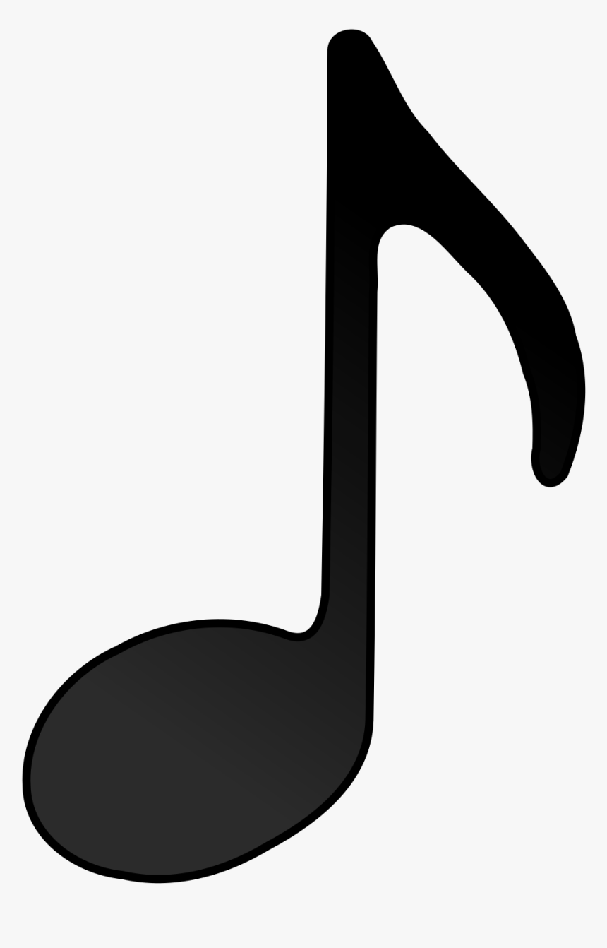 Quaver, Note, Music, Eighth, Sound - Black And White Music Note, HD Png Download, Free Download