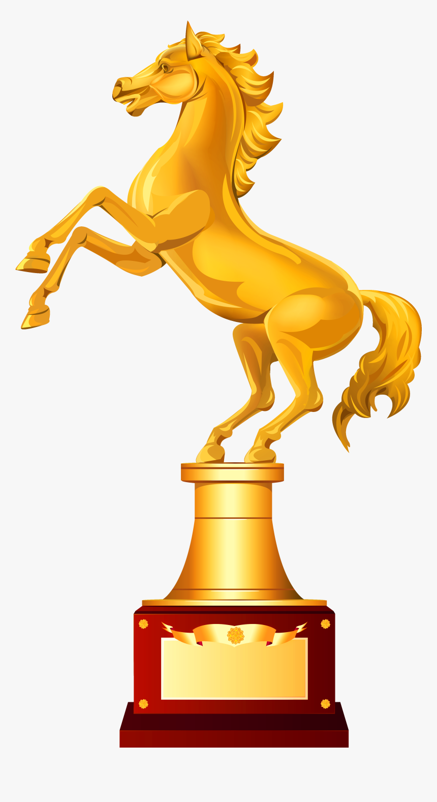 Trophy Free Download Png - Horse Trophy Clipart, Transparent Png, Free Download