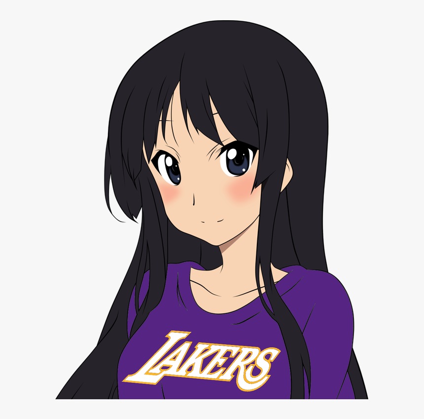Mio Akiyama Render - Lakers Anime, HD Png Download, Free Download