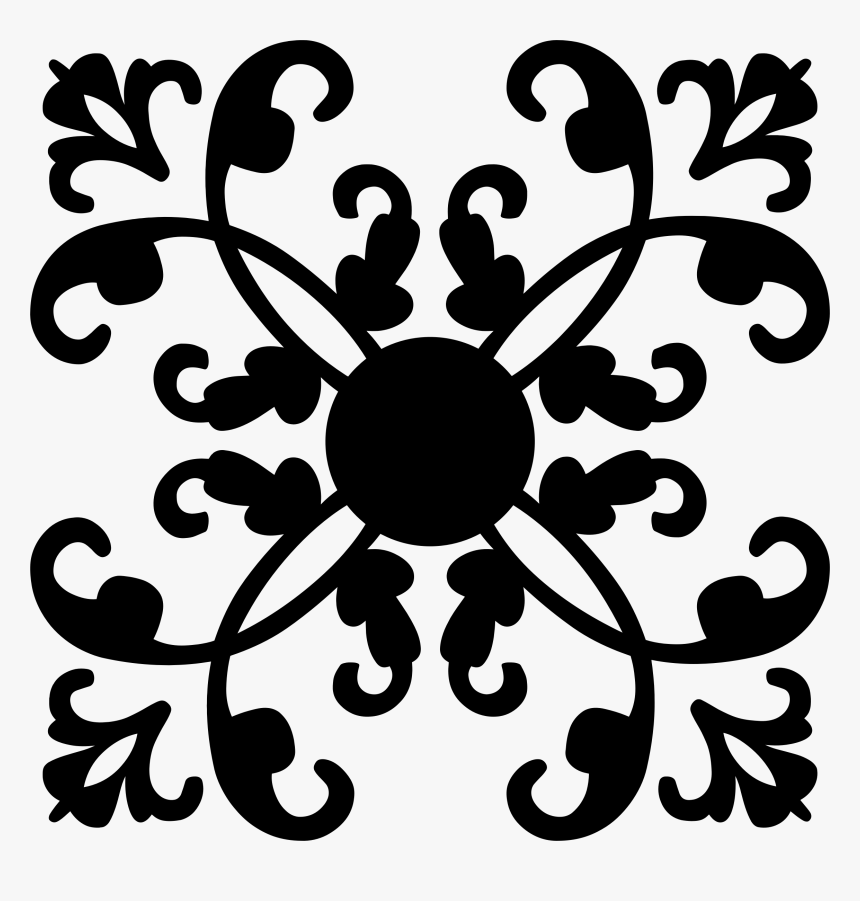 Ornamental Flourish Design Silhouette - Pattern In The Victorian Era, HD Png Download, Free Download