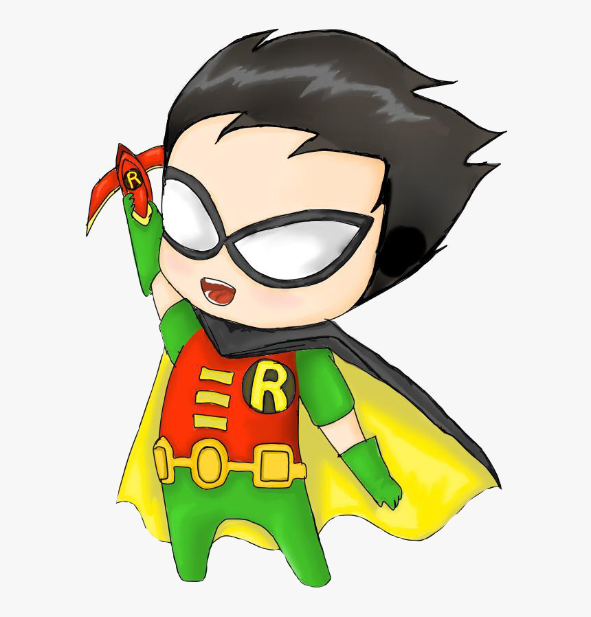 Robin Nightwing Batman Damian Wayne Superman - Transparent Cute Superman Chibi, HD Png Download, Free Download