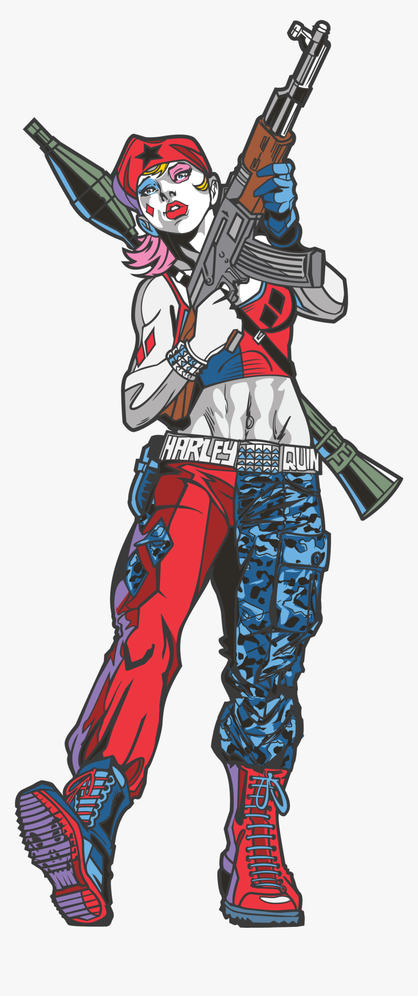 Dc Comics Rebirth Harley Quinn , Png Download - Harley Quinn Comic Png, Transparent Png, Free Download