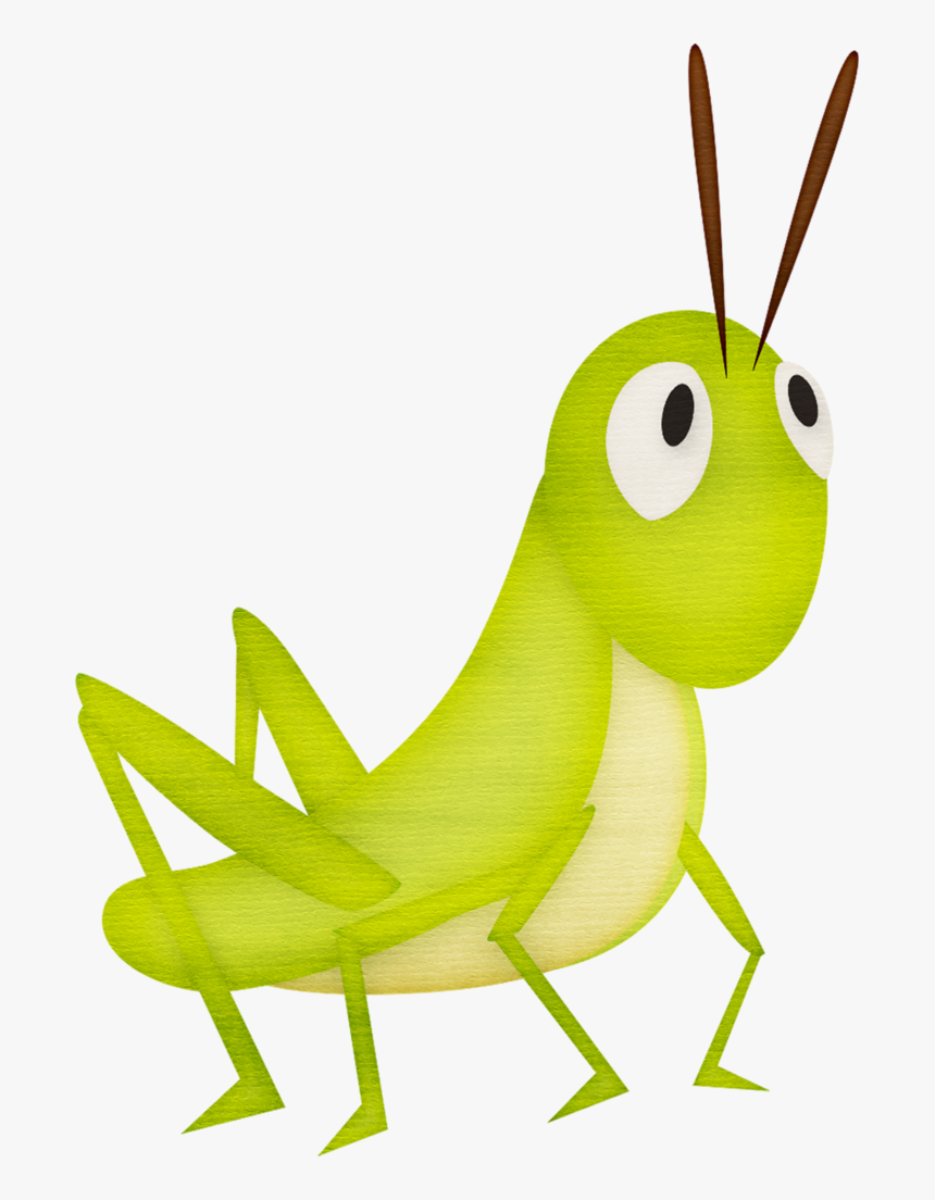 Transparent Flying Bug Png - Cartoon Grasshopper, Png Download, Free Download