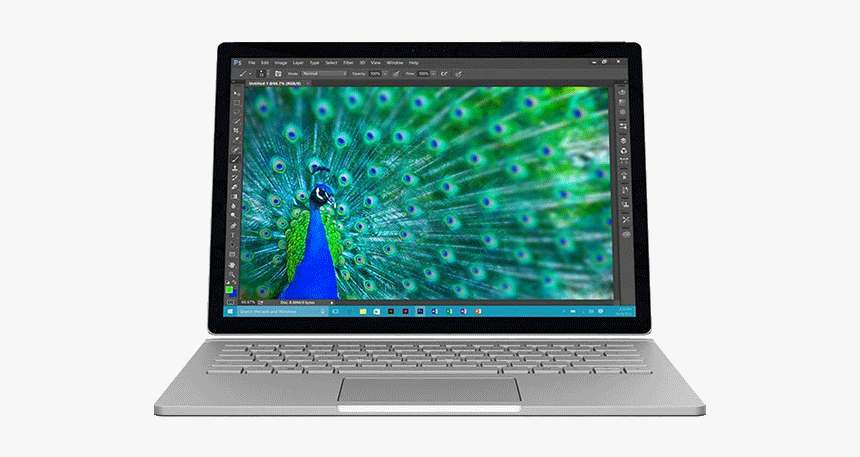 Laptop - Microsoft Surface Book Press, HD Png Download, Free Download