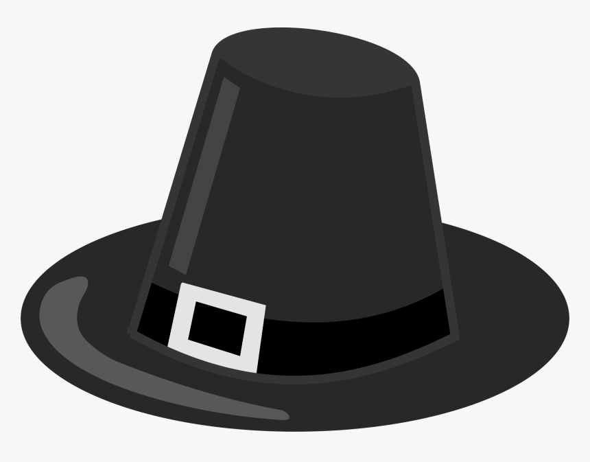 Black Hat Clip Arts - Pilgrim Hat Clip Art, HD Png Download, Free Download