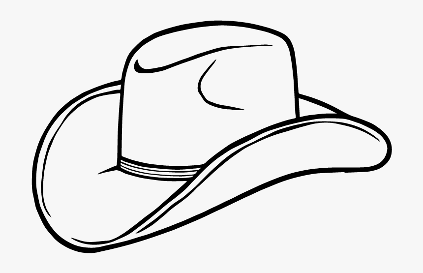 Cowboy Hat Clipart - Clip Art Black And White Hat, HD Png Download, Free Download